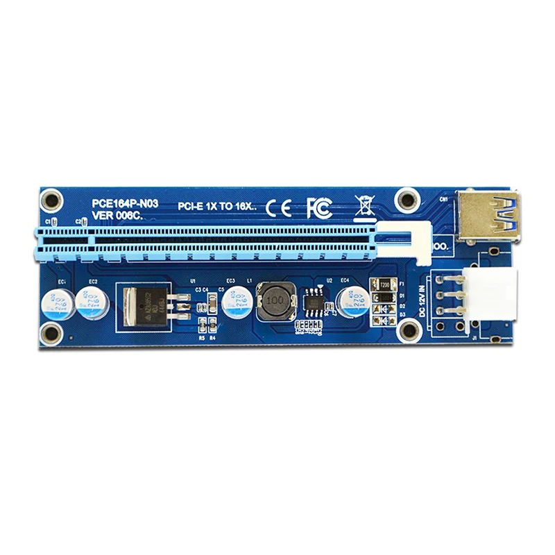 PCI Express e 1X к 16X кабель для майнинга USB 3 0 Биткоин Майнер машина X16 адаптер питания от