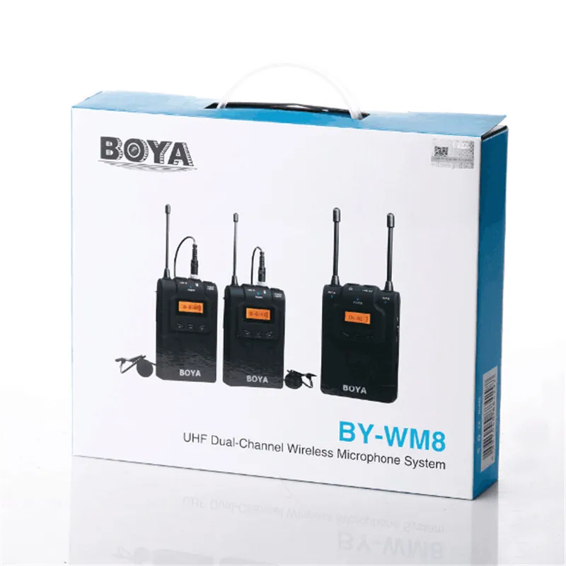 BOYA BY WM6/BY WM5/BY WM8 UHF Беспроводная микрофонная система всенаправленный петличный