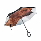 Зонт женский двухслойный ветрозащитный с обратной спинкой