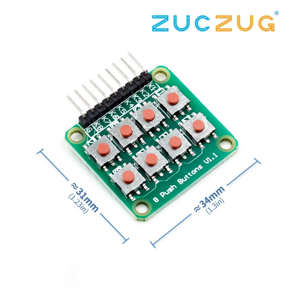 2x4 клавиатура 4x2 8 кнопок V1.00 клавишная плата матричная кнопка для Arduino AVR PIC 2*4