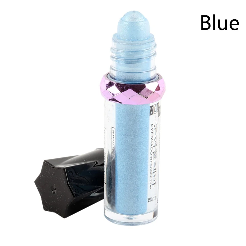 Blue 13 цветов, одноцветные флуоресцентные тени для век, пудра, очаровательный блеск, минеральный шар, тени для век, сексуальные женские массажные тени для глаз, палитра для макияжа - Цвет: Blue