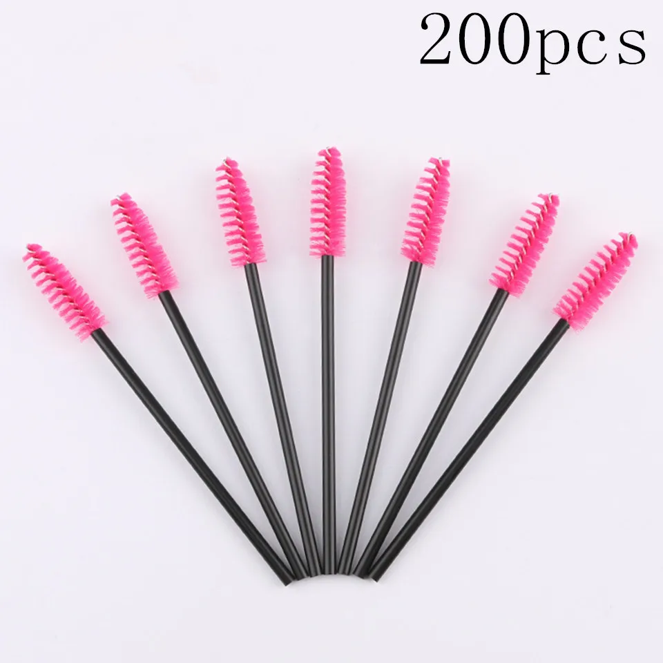 Кисти для макияжа глаз 100-200 шт/упаковка одноразовые микрощетки для удаления туши палочки Аппликатор набор кистей для макияжа - Цвет: 200pcs