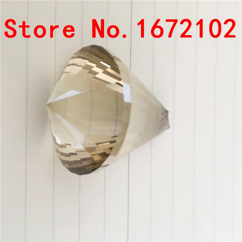 

100pcs/Lot 30mm Cognac Prism Balls Fengshui Crystal Diamond Ball Crystal Chandelier Ball Pendant For Wedding&Home Decoration