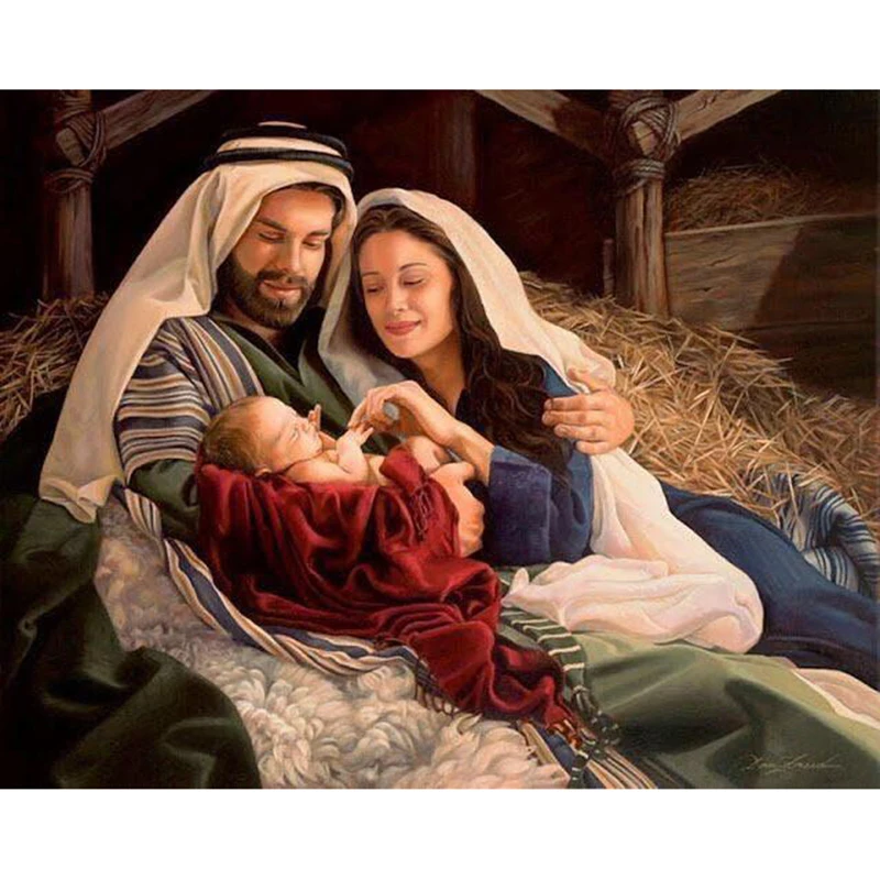 Diamond Embroidery Religion Diy Painting Jesus Virgin Madonna Mosaic Rhinestones Picture | Дом и сад