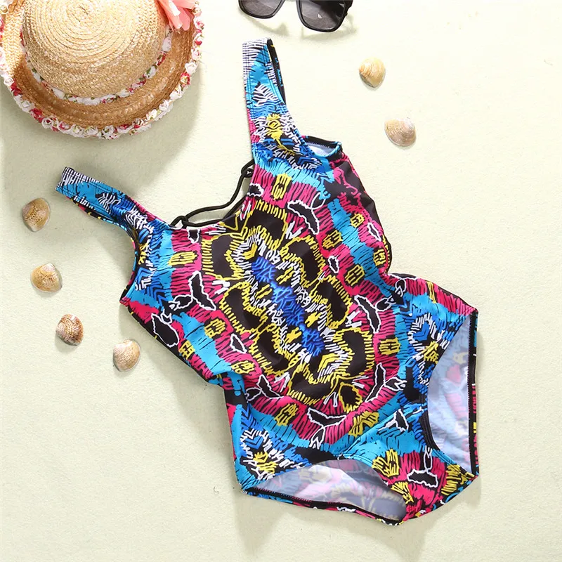 2017 сексуальный комплект бикини женский купальный костюм без бретелек Цветочный