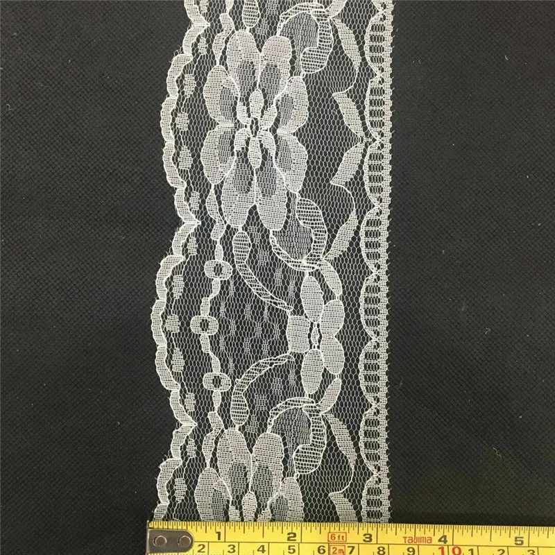 Hot selling 20yards/lot width 8cm bleaching inelastic lace Wedding dress accessories garment fabric | Дом и сад