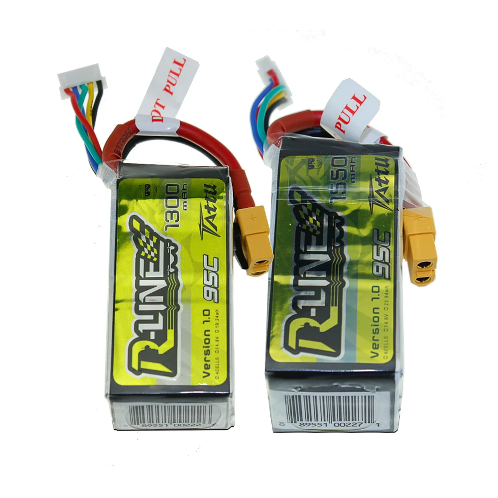 Ace Tattu R Line 1 0 LiPo перезаряжаемая батарея 1050 1300 1550 мАч 95C 14 8 в 22 2 4s1p 6s1p для