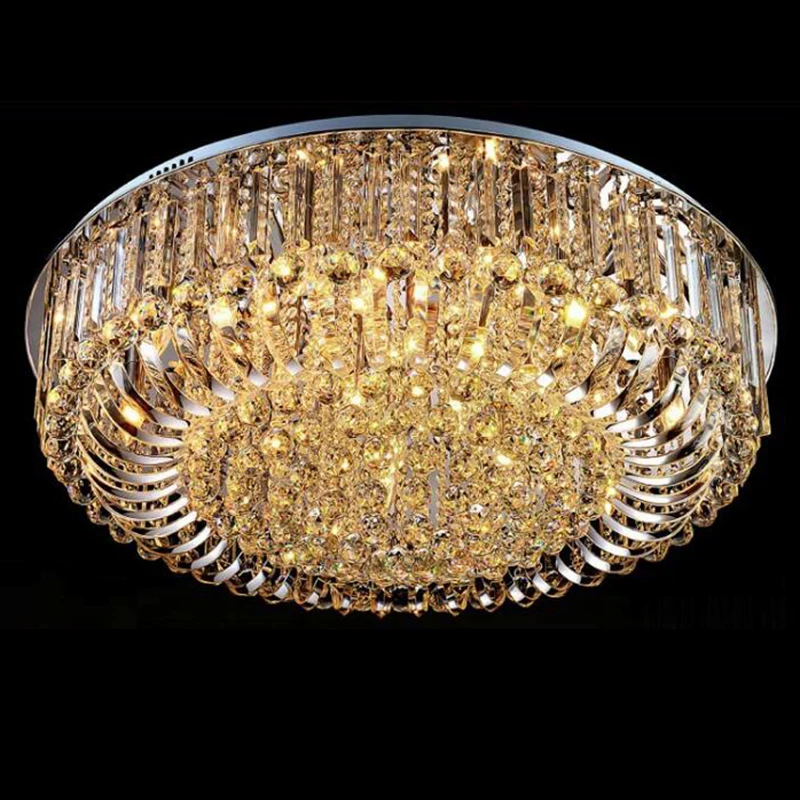 

Modern Crystal Ceiling Lights Luxury Luminaire Round Crystal Ceiling Lighting LED Living room lights Bedroom lights