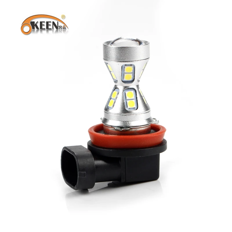 OKEEN 1x H11 H8 светодиодный светильник для автомобиля s лампы H4 3030 26SMD белый 6000K