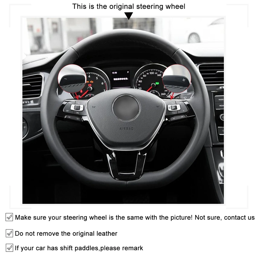 MEWANT черные замшевые чехлы рулевого колеса автомобиля для Volkswagen VW Golf 7 Mk7 New Polo Jetta