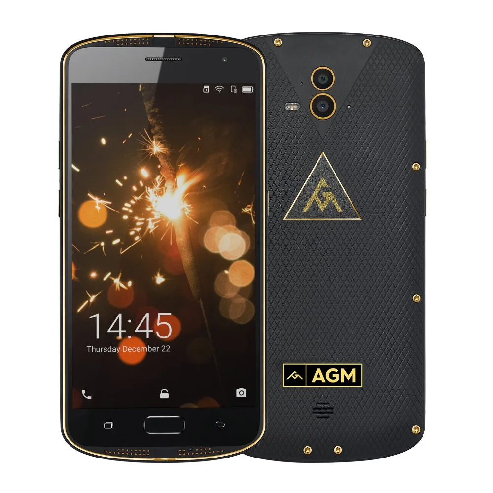 AGM x1 IP68 Водонепроницаемый мобильный телефон 5.5 &quotQualcom Octa core 4 ГБ + 64 5400 мАч 13MP