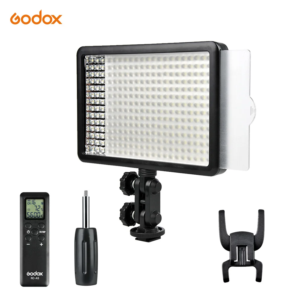 Godox LED308C 3300K ~ 5600K светодиодная 308 лампа для видеосъемки с беспроводным пультом