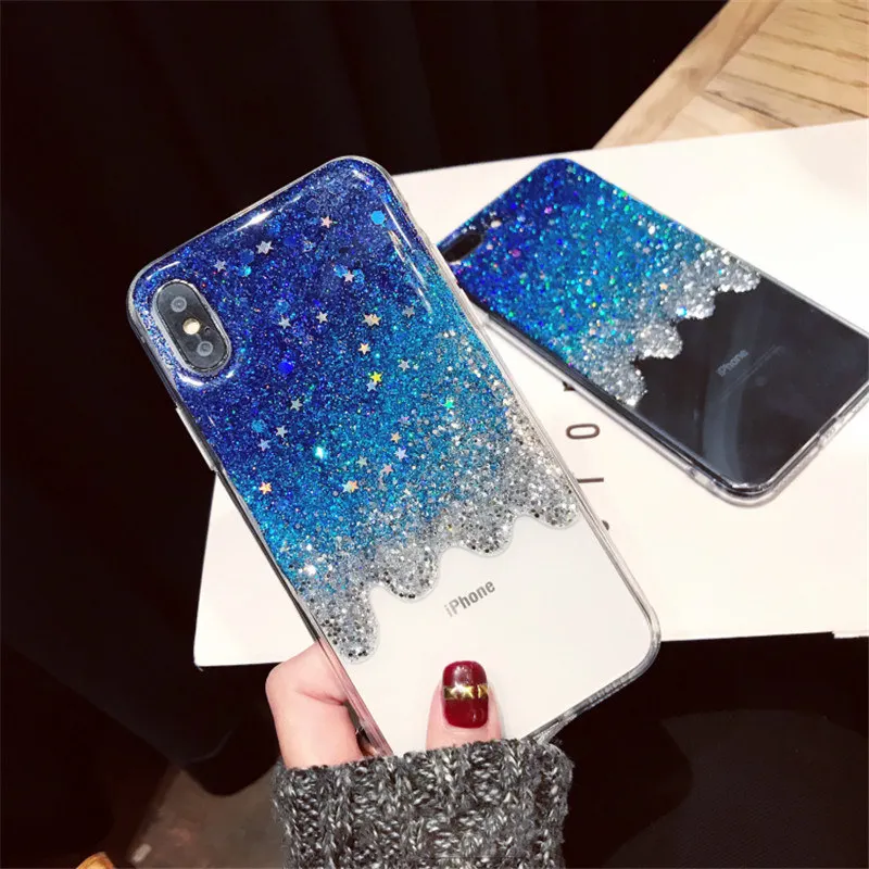Чехол для телефона Huawei mate 9 10 20 lite pro Nova 2 plus 3i милый 3D градиент блеск Звезда Мягкая