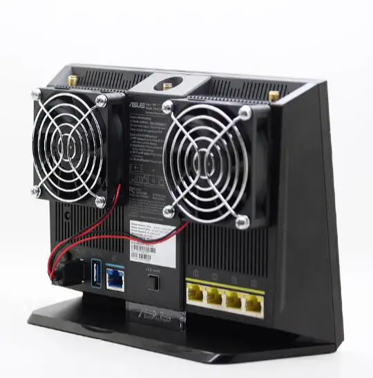 Вентилятор для маршрутизатора PRPKDFAN USB радиатор AC86U EX6200 Tengda AC15/EX6200 и AC68U 70*70*15 мм 5 в