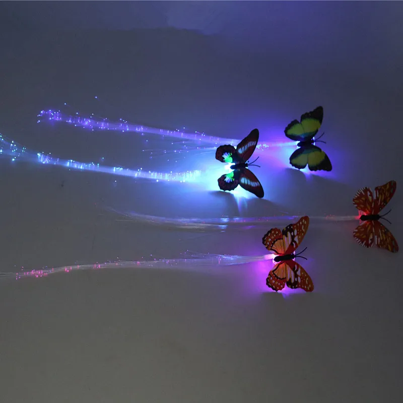 3 шт. мерцание мигание заколка для волос вспышка светодиодсветодиодный коса шоу