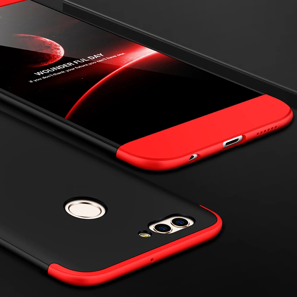 TIPFLY Роскошные дело полная защита для huawei Nova 2 Броня ПК задняя крышка Три Раздел