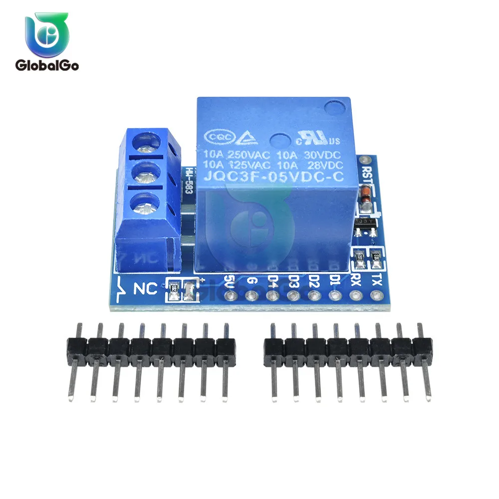 DC 5 в один канал для WeMos D1 Мини Релейный Щит Arduino ESP8266 макетная плата модуль