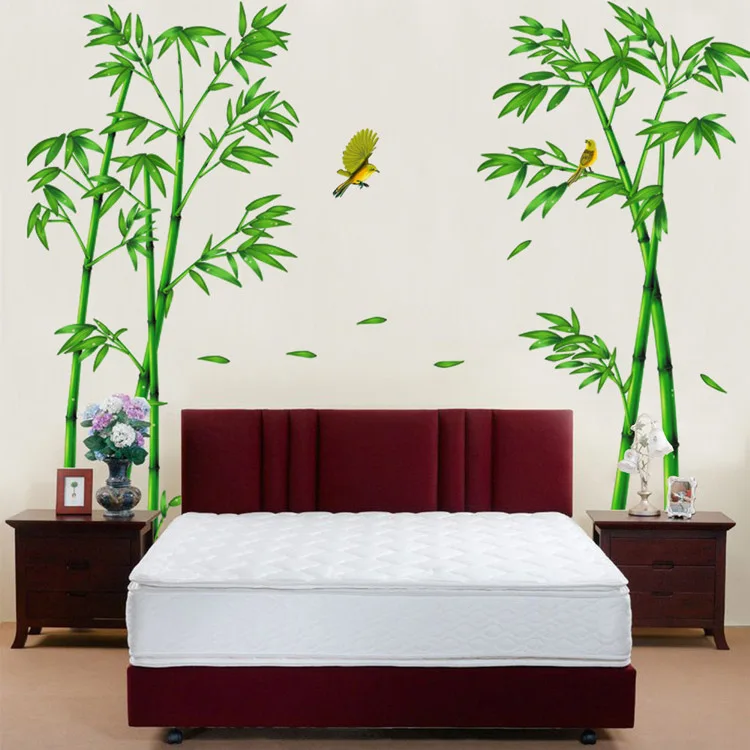 2 шт. 60*90 см наклейка на стену ПВХ бамбуковый узор DIY Наклейка Настенная