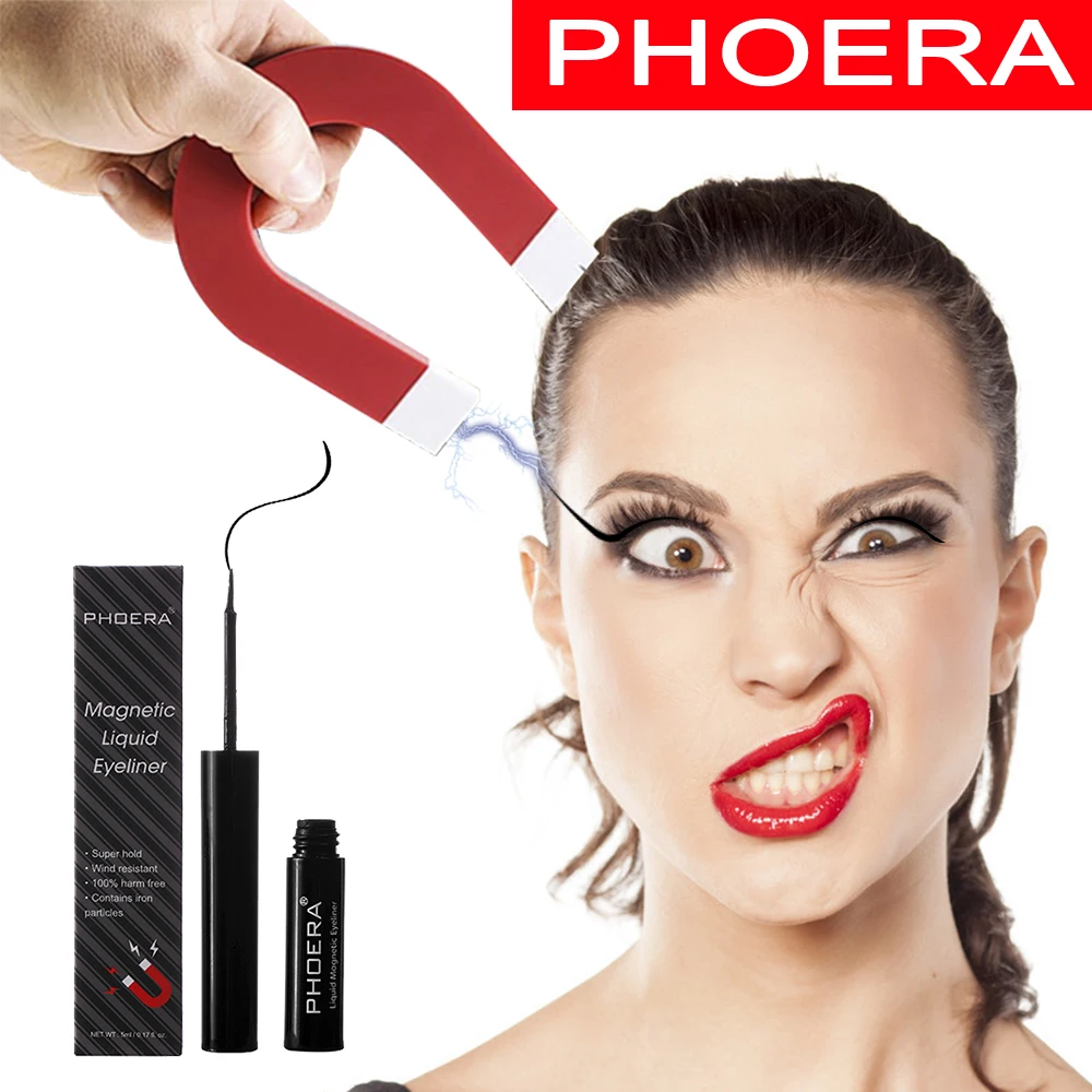 PHOERA Magnetic Eyeliner Liquid Fast Drying Waterproof Long Lasting Easy To Wear Quick Dry TSLM2 |