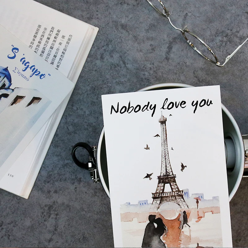 5 шт./лот Новые Креативные Невидимые световые открытки скрытый текст любовь