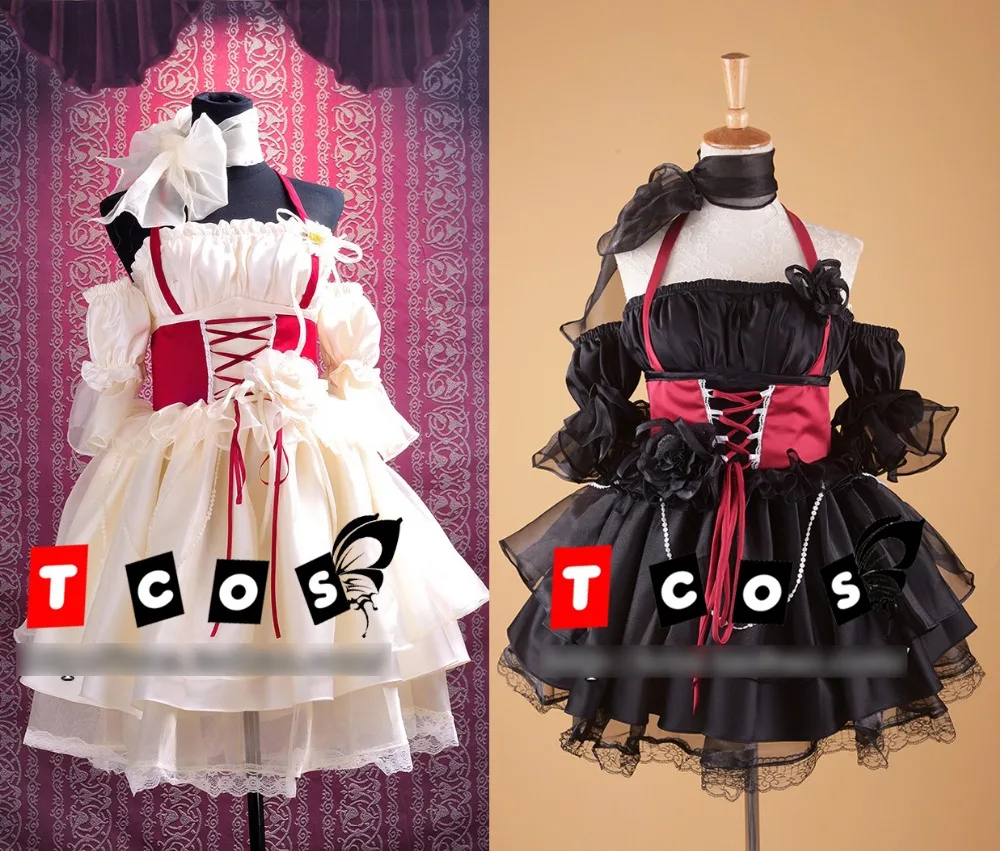 

[Stock] Lolita Kawaii Party Dress Beige Organza Anime Princess Wear Girls Uniform Suit 2016