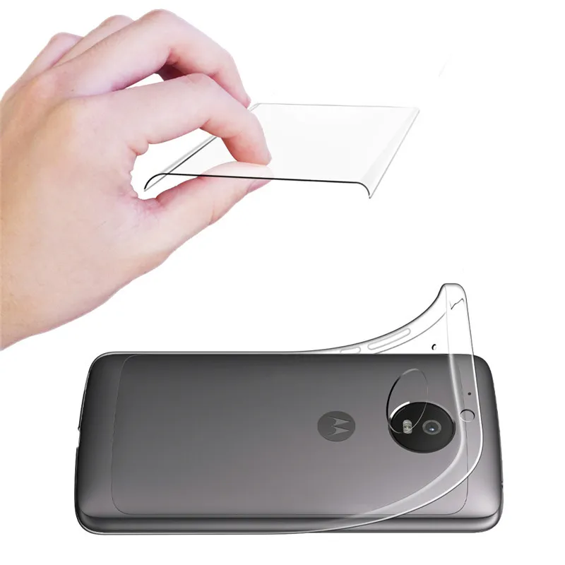 Для Motorola Moto G5 G5S + Plus чехол задняя крышка прозрачный силиконовый Мягкий ТПУ для