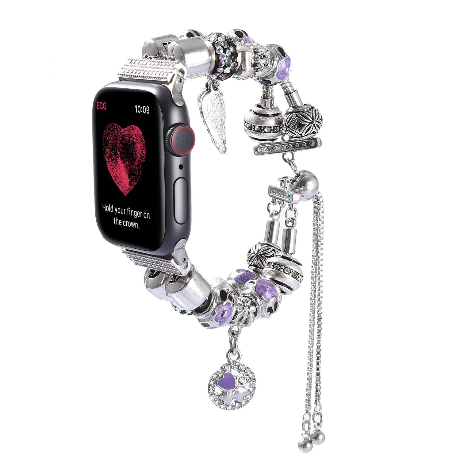 Брендовый ремешок ручной работы для apple watch 1 2 3 4 браслет из агата с драгоценными