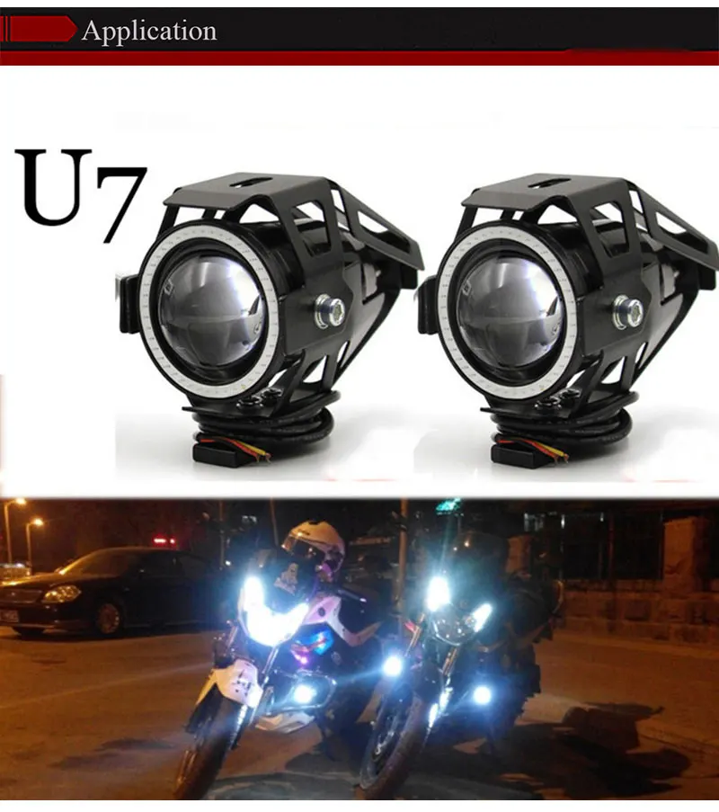 Фары мотоциклетные светодиодные U5 U7 125 Вт 12 В лм| |