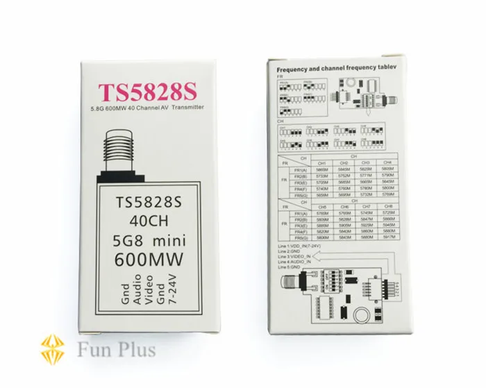TS5828S 5 8 GHz 600mW 40CH передача изображения FPV мини беспроводной av-передатчик для