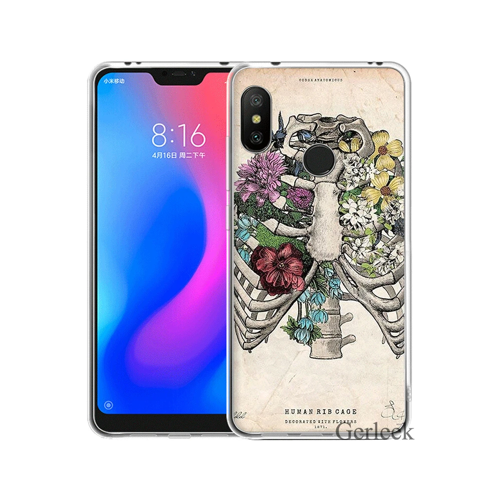 Мягкий ТПУ силиконовый чехол для Xiaomi Redmi 4A 4X 5 5A Plus 6 6A Pro S2 Анатомия человека органа