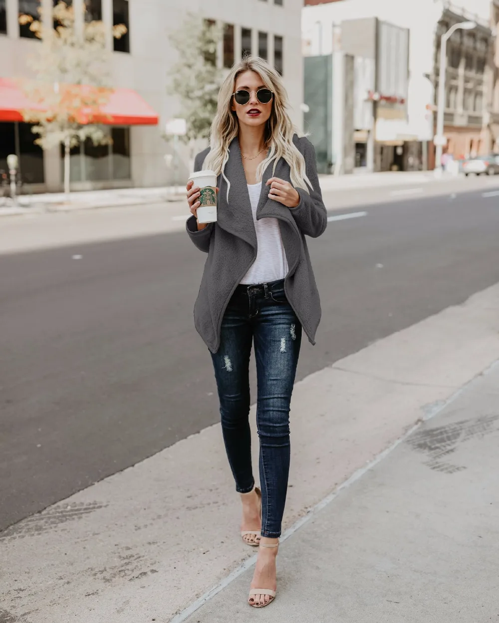 SaHezeng 2017 Autumn Fashion Women Warm Mohair Cardigan Outerwear Casual Loose Turn-down Collar Ladies Coats B10-1 |