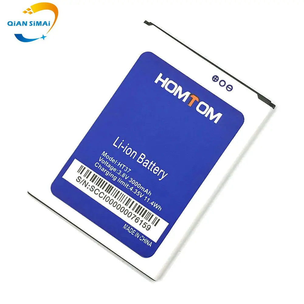 QiAN SiMAi 1PCS New High Qualtiy Homtom HT37 Battery for Pro mobile phone in stock+ Track Code | Мобильные телефоны и