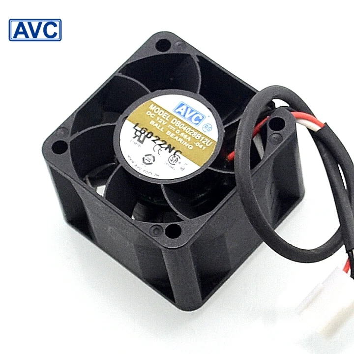 Новый 2 предмета 4028 0.6A 1U 12V сервера ветра DB04028B12U ШИМ Вентилятор охлаждения