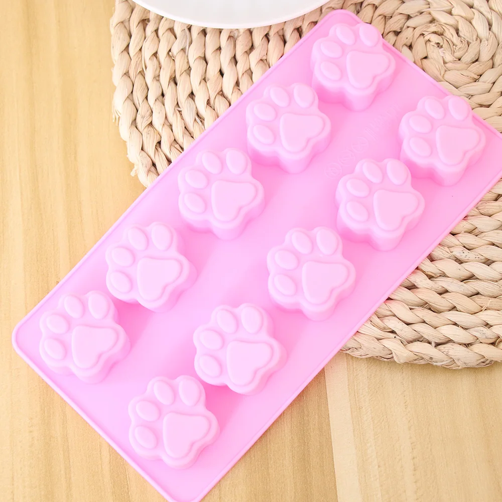 Милый собака кот лапа Fondant (сахарная) изделия из сахара форма для торта Форма