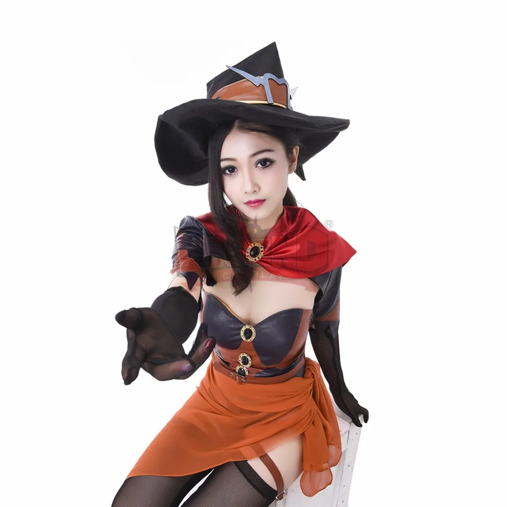 Косплэй Легенда милости костюм ангела Циглер Хэллоуин ведьмы кожи полный
