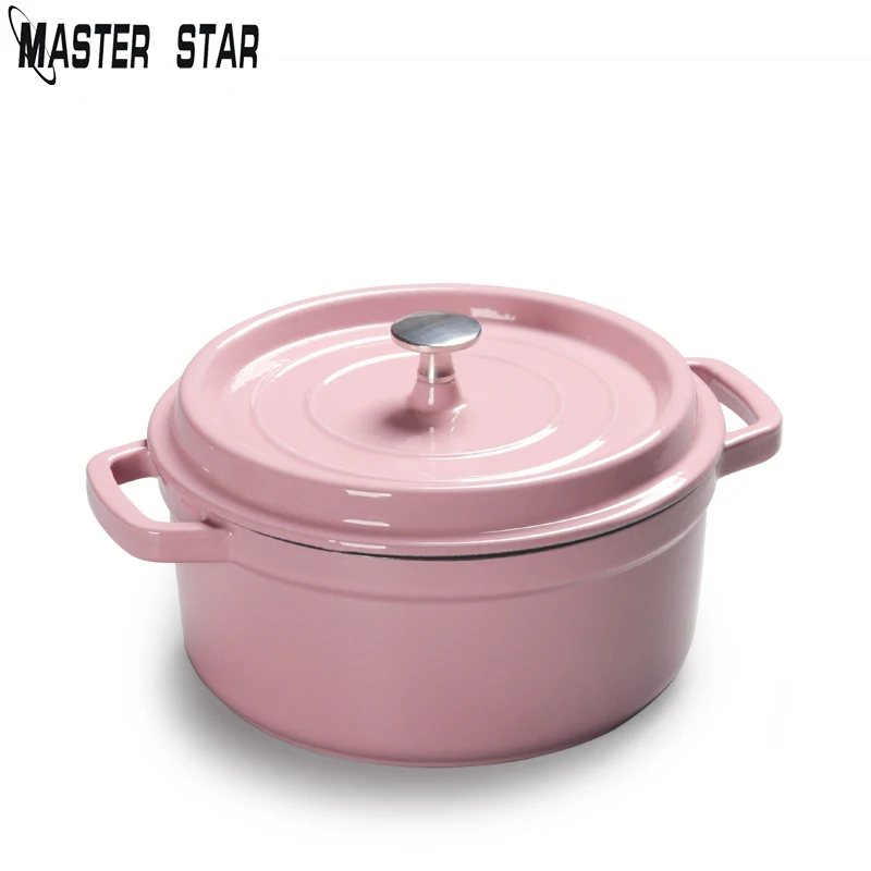 Master Star Red Cute Подростковая девочка чугунная кастрюли для мясного бульона Мули цель
