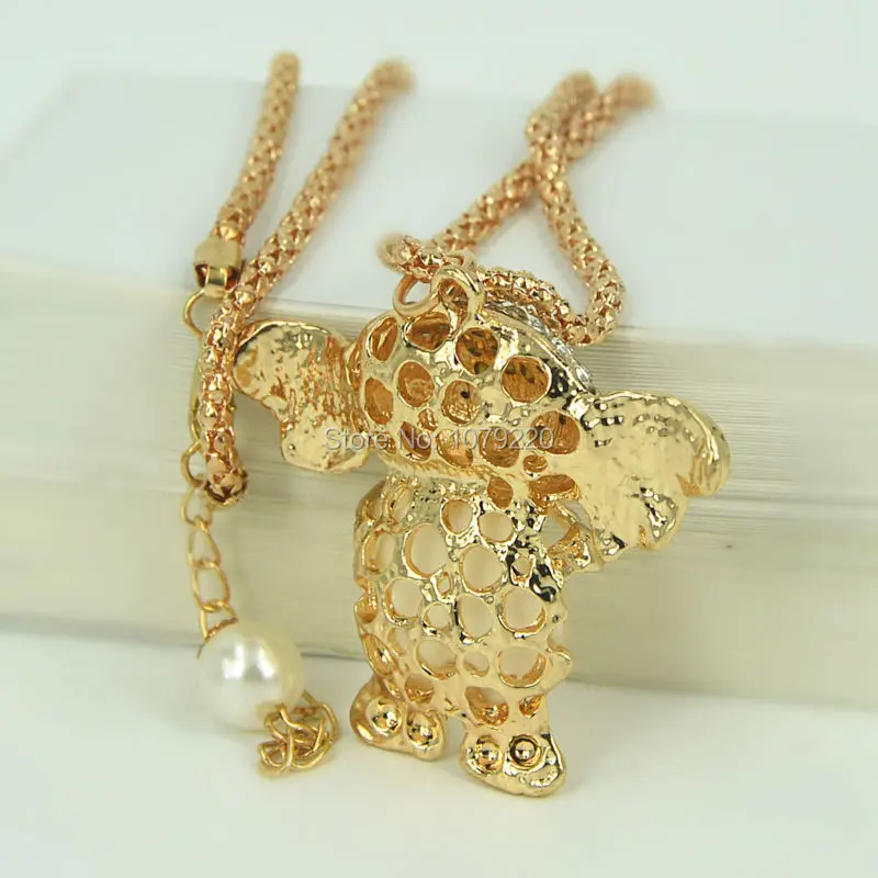 2016 новая мода ювелирные изделия ожерелье для женщин маленький слон свитер