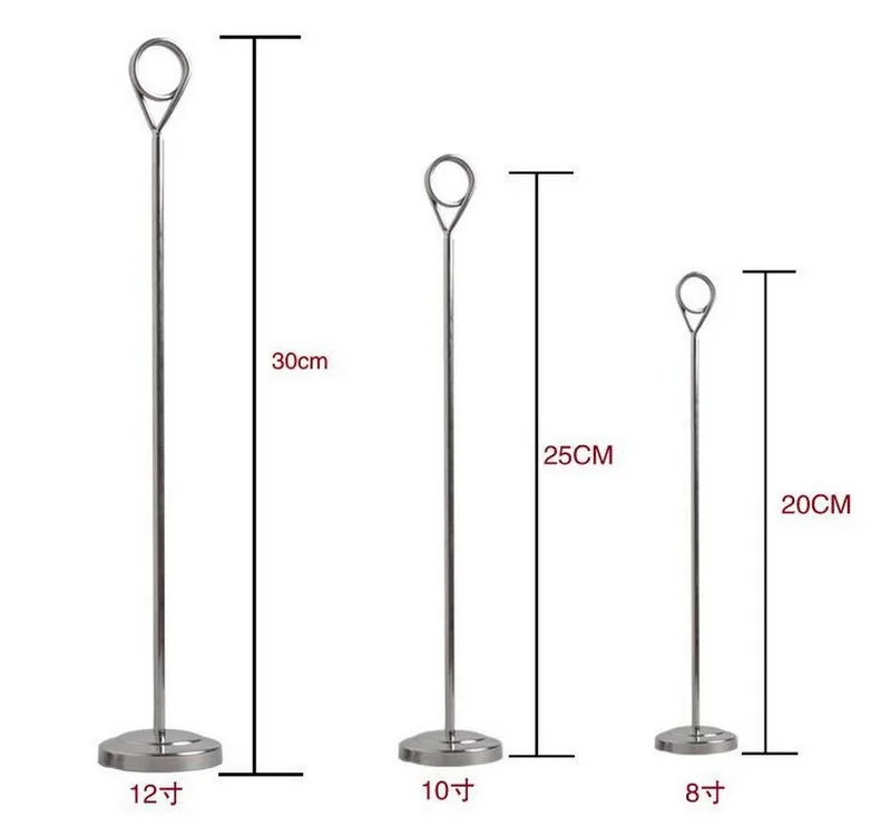 Двухсторонний держатель для карт из нержавеющей стали настольный карт|note cards|cards