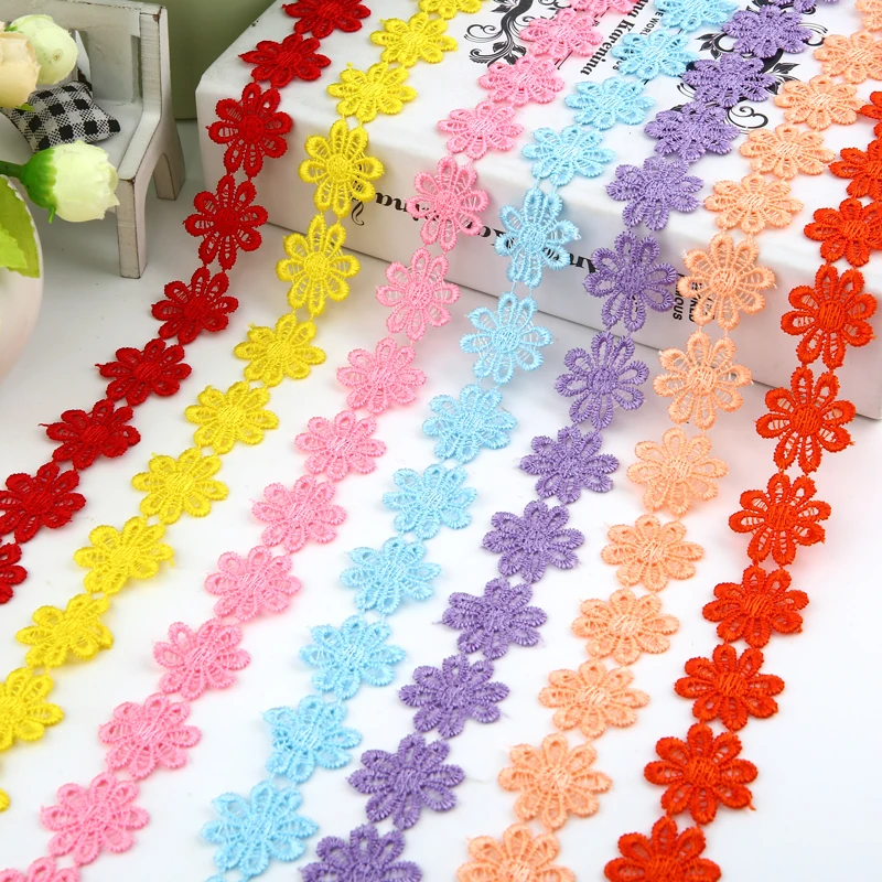 Цветочная кружевная лента для шитья своими руками аксессуары отделка ручной