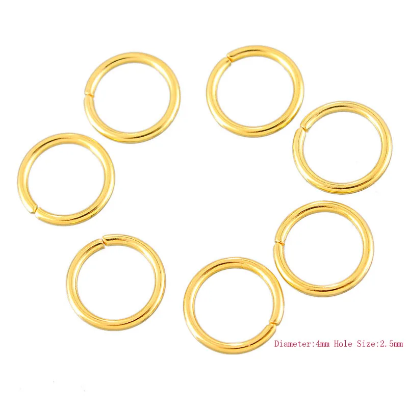 Металлические ювелирные изделия 20 шт кольцо из нержавеющей стали золотой цвет