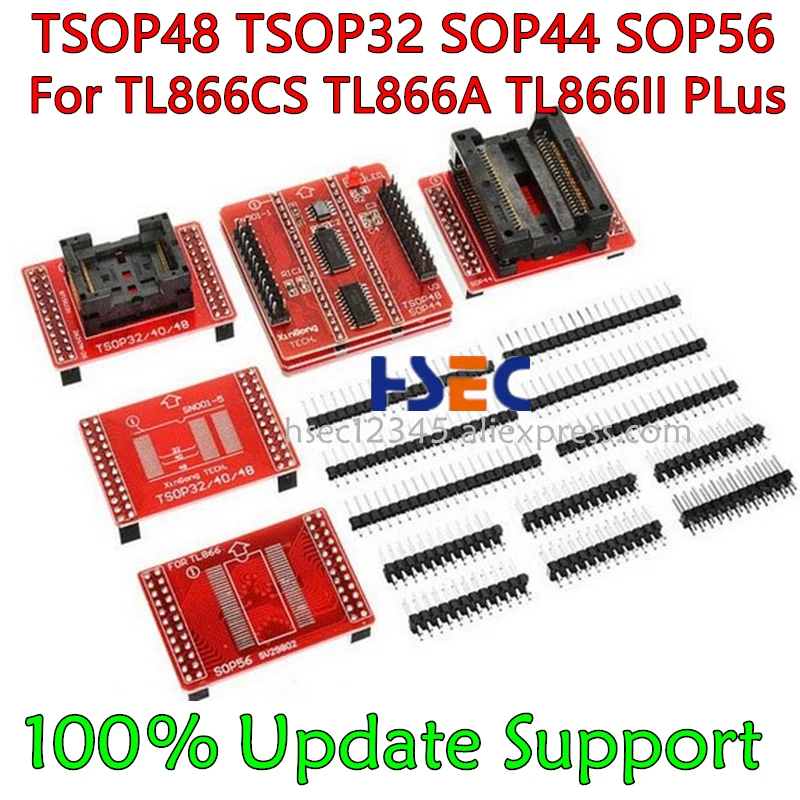 100% Оригинальные адаптеры NAND TSOP32 TSOP40 TSOP48 SOP44 SOP56 адаптер для Xgecu TL866II PLUS MiniProTL866A TL866CS