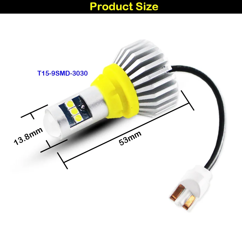 IJDM W16W T15 светодиодные лампы Canbus OBC без ошибок LED 921 912 автомобильная обратная лампа