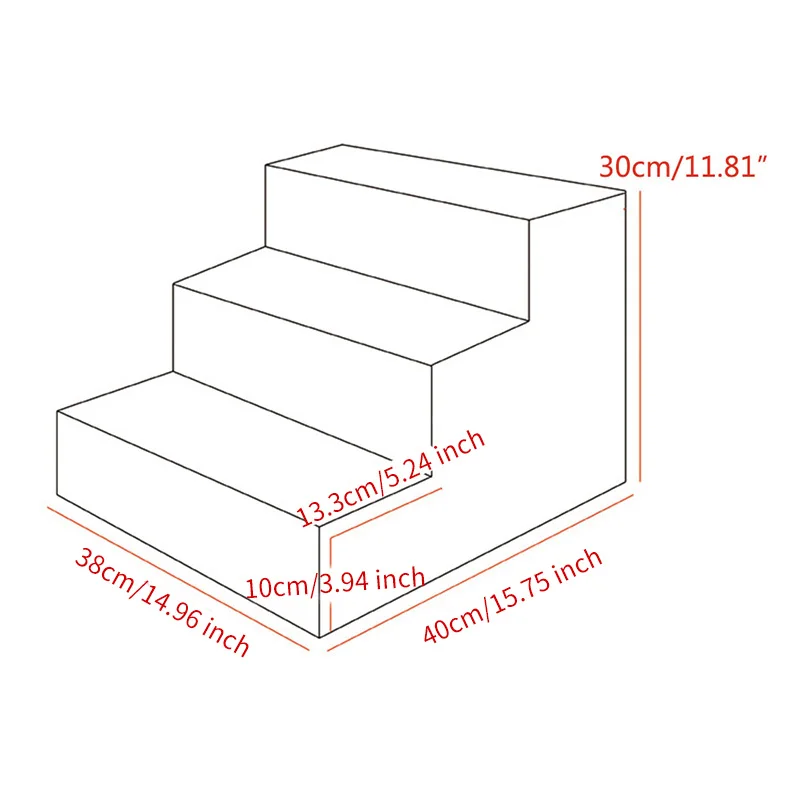 Лестница для собак 3 лестница ступеньки для домашних животных кровать для собак складная кровать для щенков лестница противоскользящая лестница для маленьких щенков подушка коврик