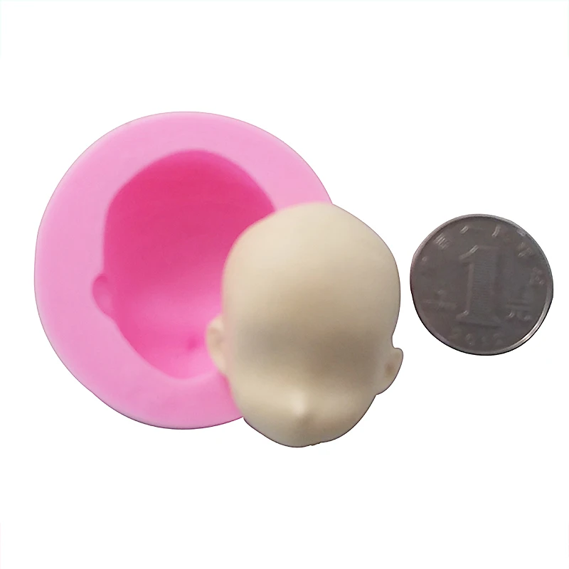 Модная симпатичная силиконовая форма детские формы для лица помадки шоколада