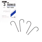 Рыболовные Крючки 50 шт.упак., крючок с глазами, 50286, морской крючок, из нержавеющей стали, Белый, большой, удлиненный стержень