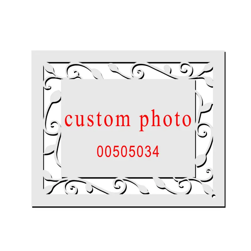 00505034 DIY деревянная фоторамка хобби лошадь медведь гравировка деревянное Искусство ремесло с личной картинкой печать - Цвет: 00505034