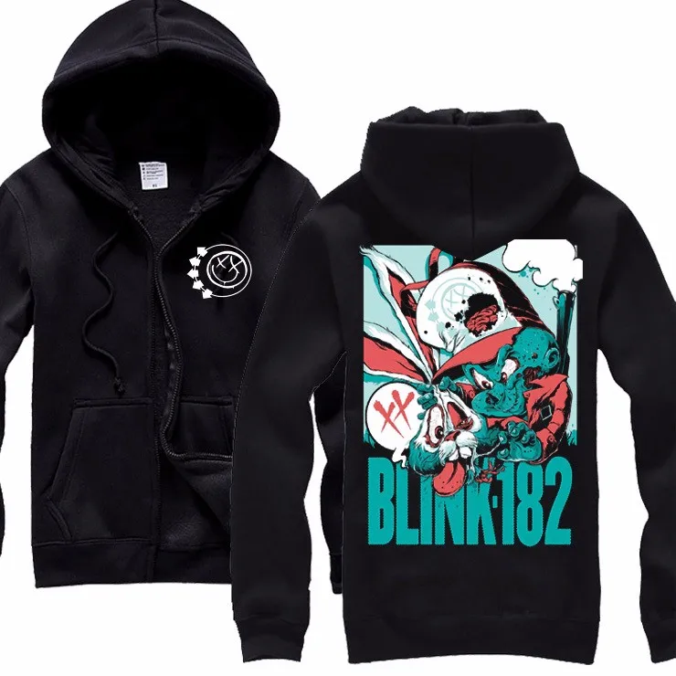 13 дизайн blink 182 толстовка милый кролик иллюстрация одежда толстовки Панк хеви-метал рок sudadera спортивный костюм скейтборд