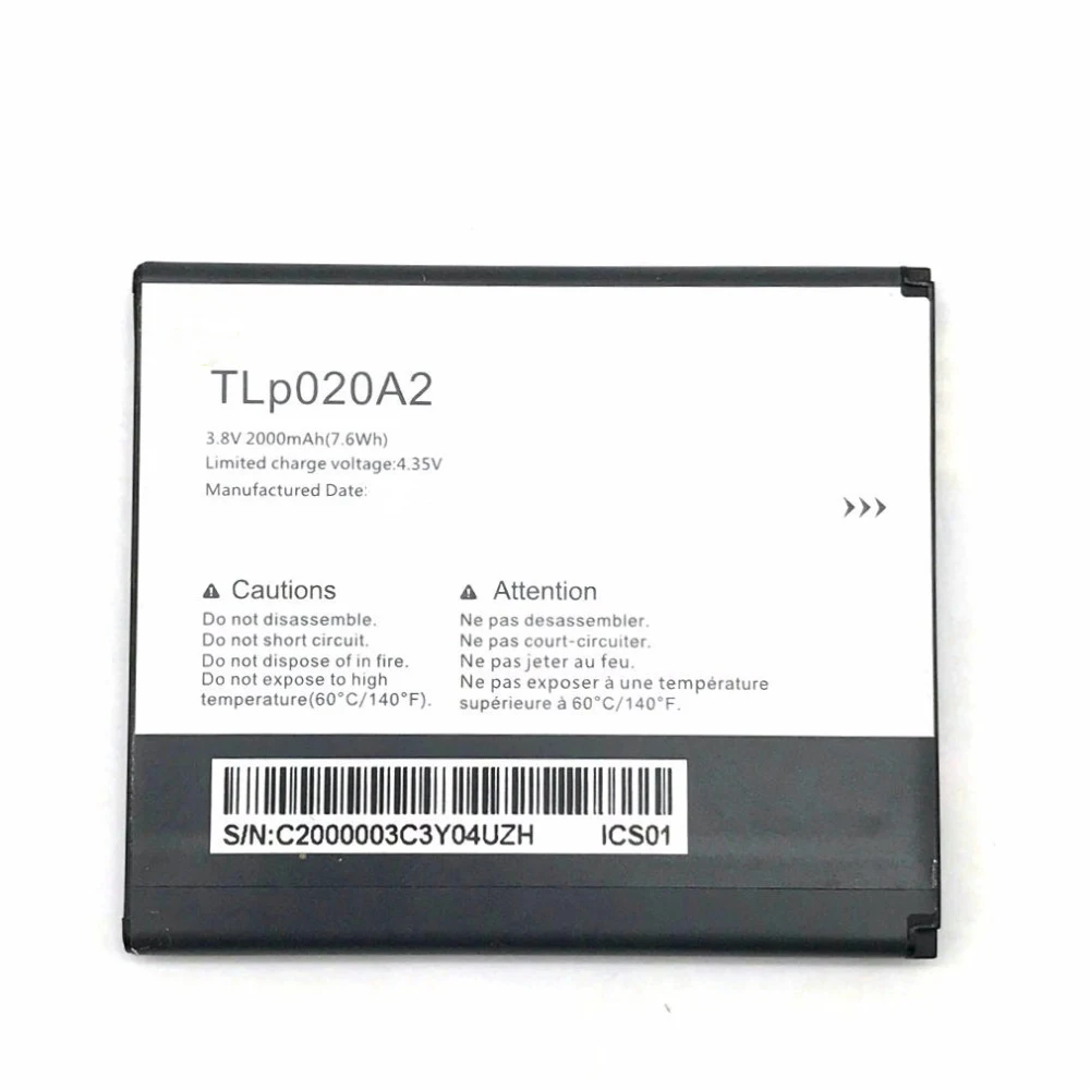 Аккумулятор 2000 мАч TLp020A2 для Alcatel One Touch Pop Star LTE A845L/POP S3 OT5050 5050X|Аккумуляторы