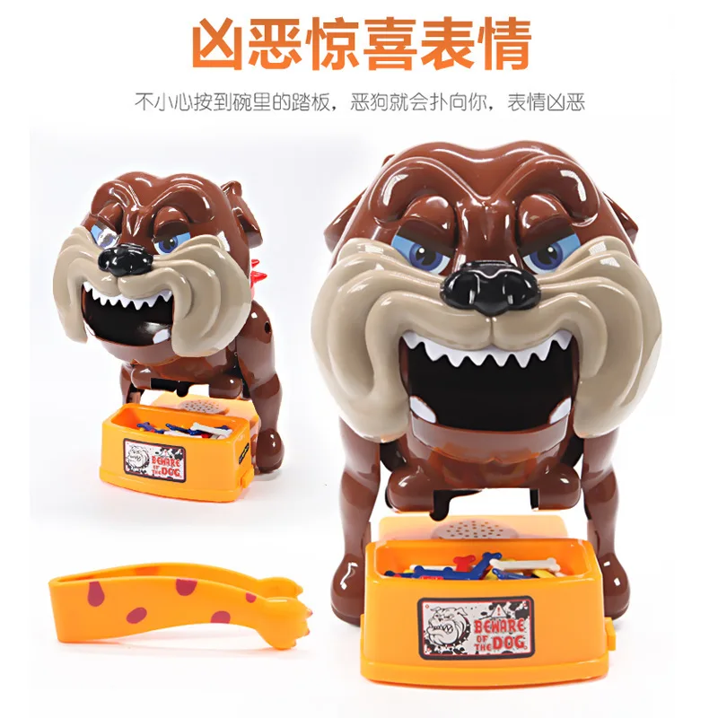 Преследовать другие игрушки оригинальность Tricky настольные tuba Look Out Evil Dog Bites Hand Toys