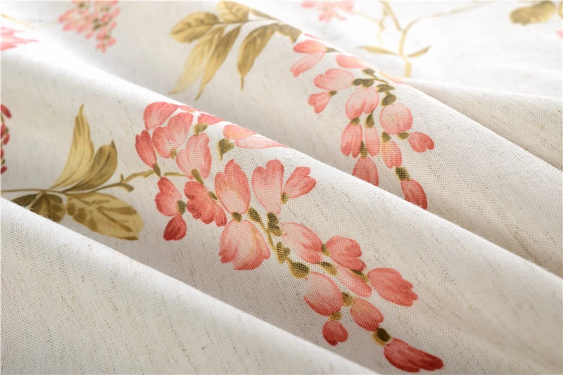 Новинка 2020 занавески с принтом винограда пасторальный стиль льняные для комнаты